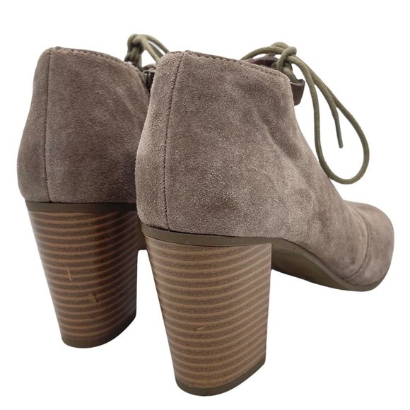 Susina Booties Womens 7.5 Suede Lace Ankle Boot Rodeo Coastal Cowgirl Western - Picture 7 of 12